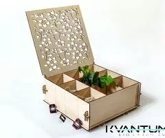 Medinė arbatos dėžutė - Paveikslėlis 1