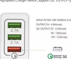 Universalus greito įkrovimo USB adapteris JAV standarto lizdams (A tipui) - Paveikslėlis 2