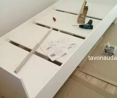 Montuoju baldus. Устанавливаю мебель.